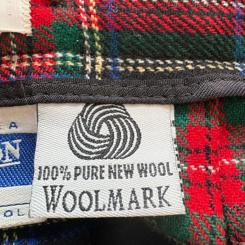 Pendleton classic vintage Black Stewart tartan pleated wool skirt - Picture 9 of 10
